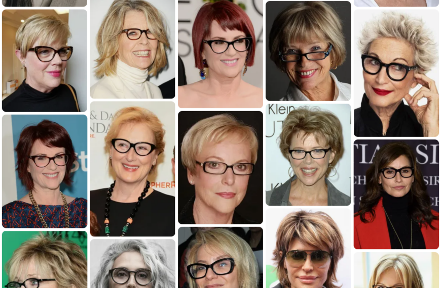 27 Flattering Haircuts and Styles for Women Over 50 With Glasses