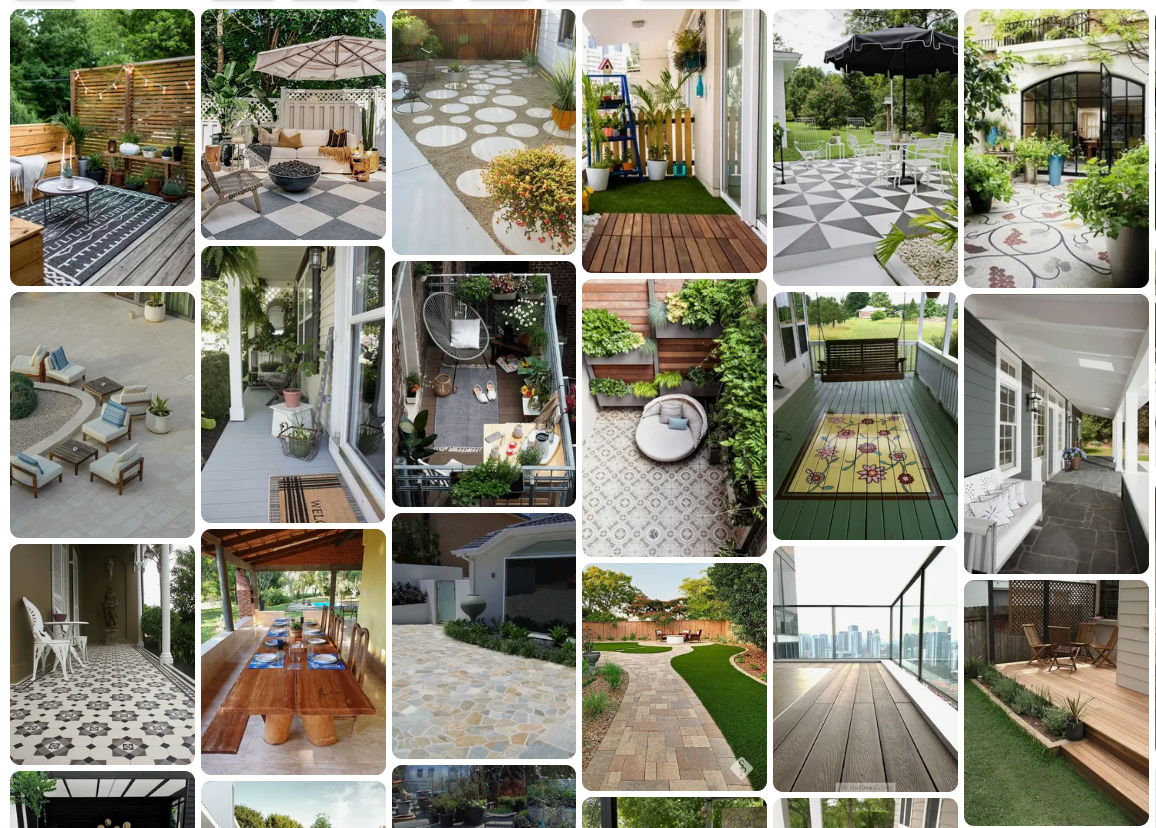 materials for a beautiful patio floor