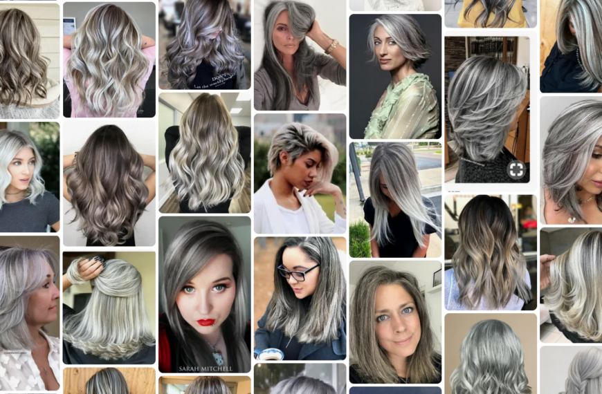 Silver & White Highlights for Gray Hair