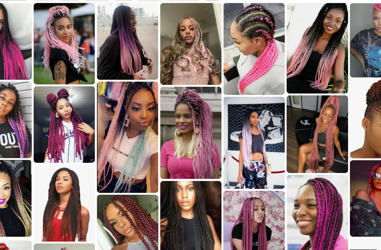 Most popular trending Pink braid styles this year