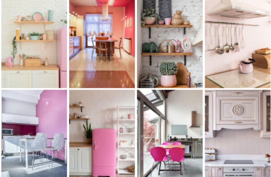 Pretty in Pink: 14 Ideas to Create a Glamorous Kitchen Design
